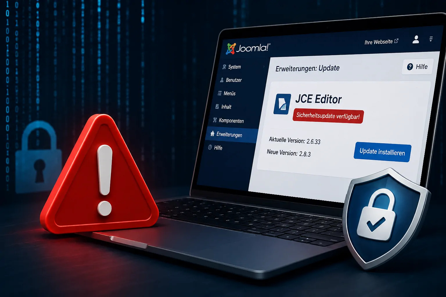 Kritische Sicherheitslücke im JCE Editor für Joomla