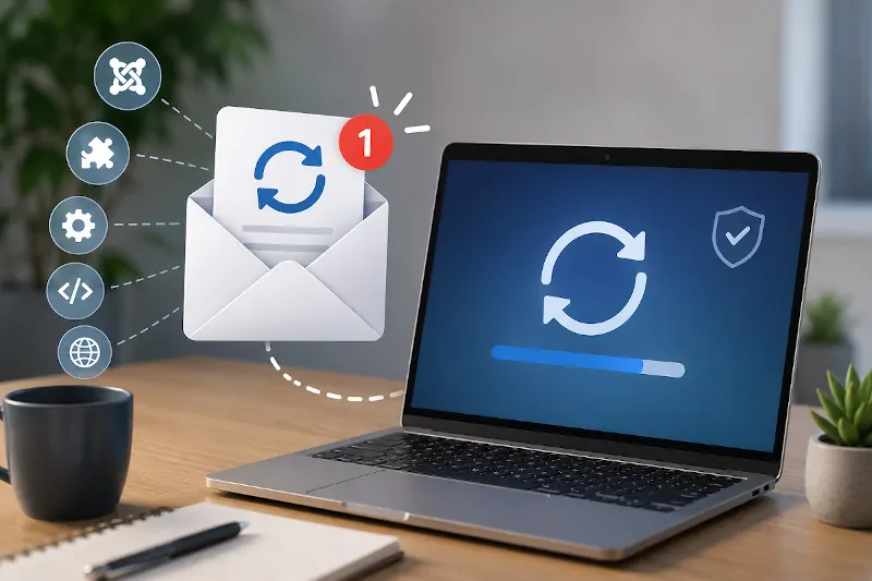 Joomla Update-Benachrichtigungen per E-Mail – Updates automatisch im Blick behalten